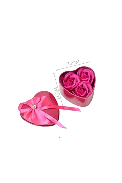 emc onshop Soap Rose Box, 7.5 x 7.5 cm, Pink
