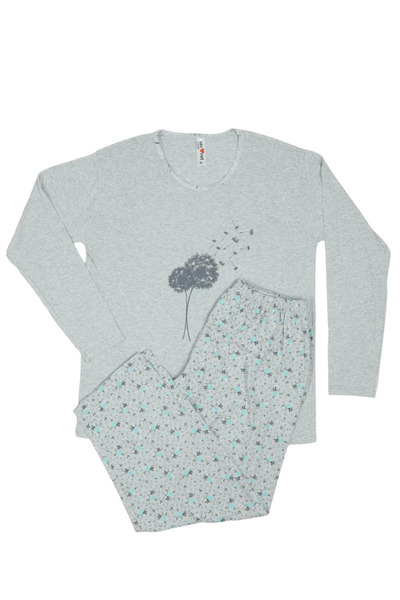 Serena Pijama damă din bumbac mânecă lunga și pantaloni