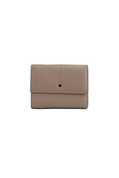 Posete Fagaras Alice Leather Wallet - Taupe, Genuine Leather Wallet , Women's...