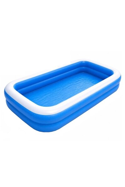 Globalport Retail Rectangular Inflatable Pool for Kids 3+ Years, 200x120x40 c...