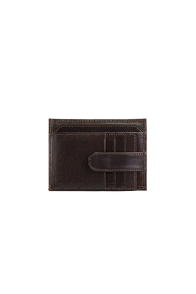 Posete Fagaras Criss Card Holder - Dark Brown, Genuine Leather Card Holder , ...