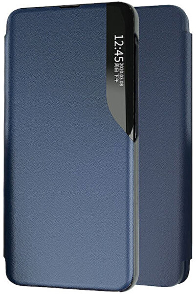 Other Ancus Smart Flip Book Σιλικόνη / Συνθετικό Δέρμα / Πλαστικό Μπλε (Xiaom...