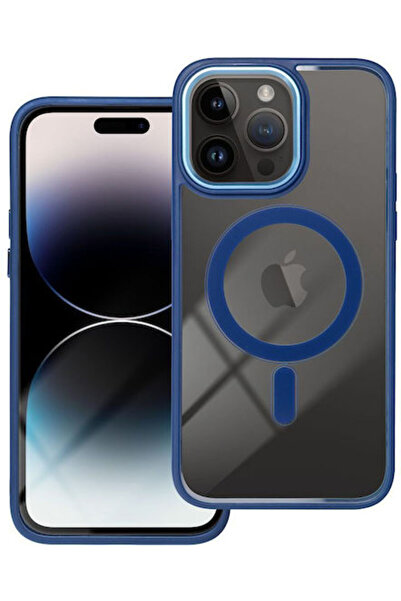 OEM Κάλυμμα Πλάτης Color Edge Mag από Πλαστικό / Σιλικόνη, Ναυτικό Μπλε (iPho...