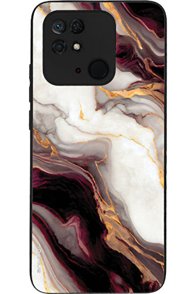 Other Θήκη Σειράς Sonique Marble για Xiaomi Redmi 10c Μπορντό