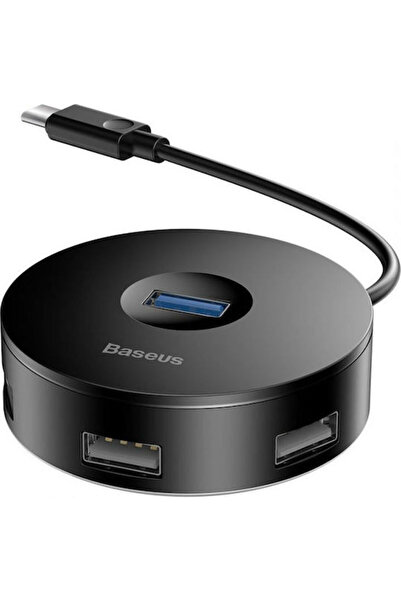 Baseus Στρογγυλό USB Hub με 4 θύρες USB 3.0 με σύνδεση USB-C Κωδικός: CAHUB-G01