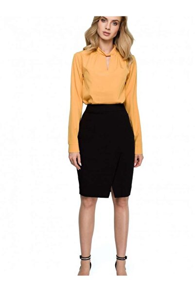 Stylove S127 Φούστα Πένσιλ Μίντι μοντέλο 121904 Μαύρο (XXL) - 2XL