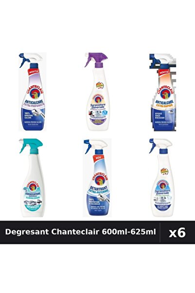 Chanteclair Set 6 Degresant Universal 600ml-625ml - Anti-Miros, Bicarbonat, M...