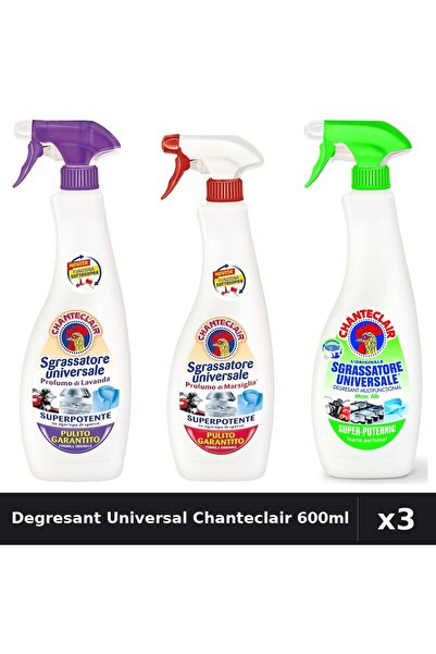 Chanteclair Set 3 Degresant Universal 600ml - Lavanda, Marsilia, Lămâie