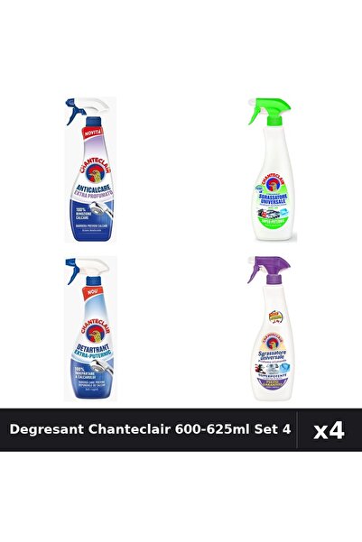 Chanteclair Set 4 Degresant Universal 600-625ml - Lămaie, Mosc Alb, Extra Par...