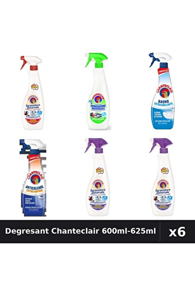 Chanteclair Set 6 Degresant Universal 600ml - Marsilia, Lămâie, Lavandă, Mosc...