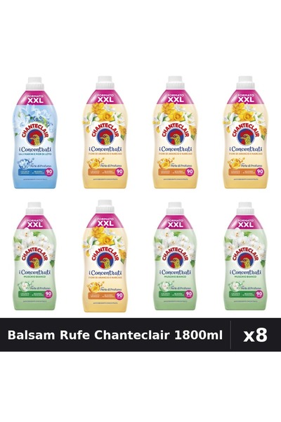 Chanteclair Pachet 8 Balsam Rufe 1800ml 90 Spalari - Flori Portocal, Mosc Alb...