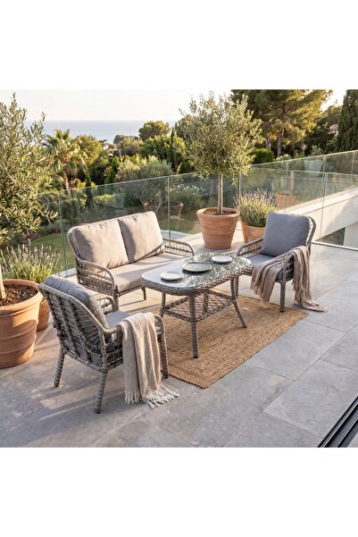 Velice Pisa Bahçe ve Balkon Koltuk Takımı