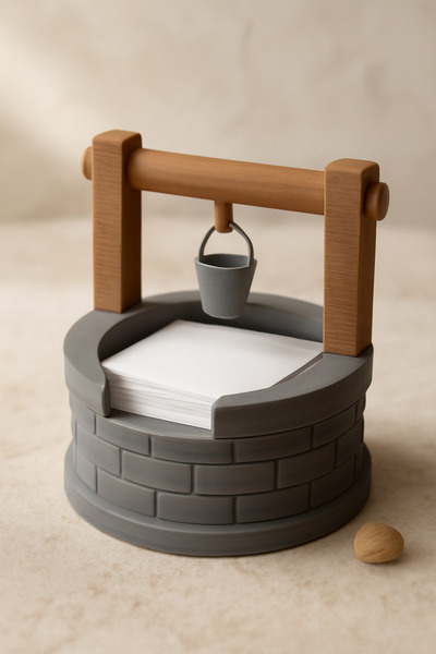 GAME SHOT Wishing Well Notepad Holder