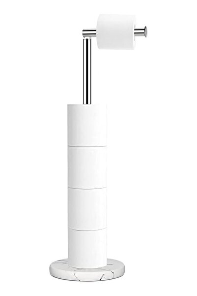 The Bros Toilet Paper Holder Storage, Floor Toilet Paper Holder Stand, Resin ...
