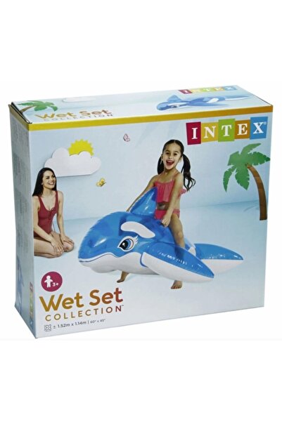 İNTEX WET SET Balina şekilli Deniz/ havuz binici collection 170cmX86cm