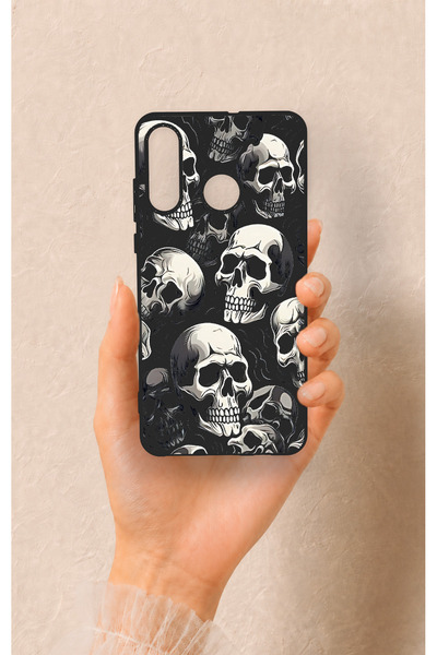 Vip Case Huawei P30 Lite Uyumlu Kuru Kafa Desenli Darbe Emici Kılıf