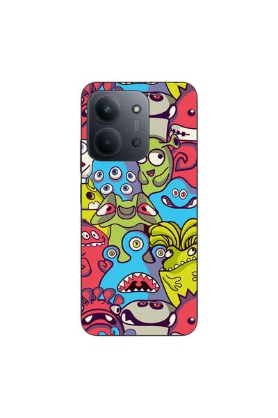OEM Husa compatibila cu Xiaomi Redmi 15C Silicon Gel Tpu Model Squishi Monsters