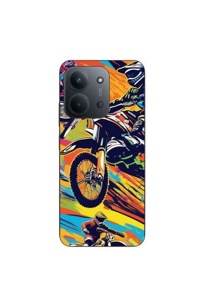 OEM Θήκη συμβατή με Xiaomi Redmi 15C Σιλικόνης Gel TPU με σχέδιο Motocross Po...