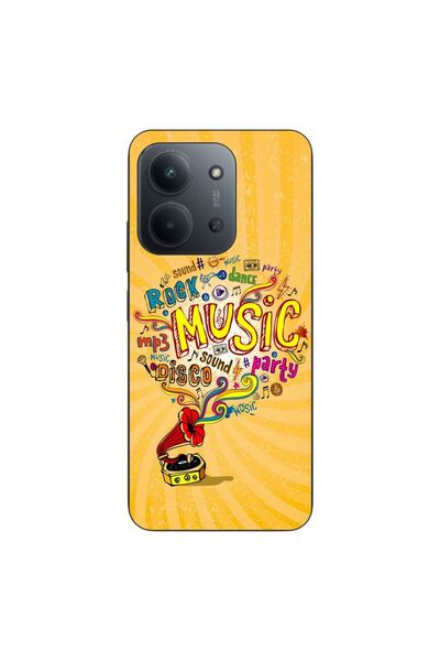 OEM Калъф, съвместим с Xiaomi Redmi 15C, силиконов гел TPU, с десен Музика на...
