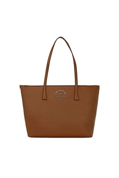 Karl Lagerfeld Γυναικεία K/Rsg Tote Τσάντα Καφέ A3W30314-1UR DARK TAN