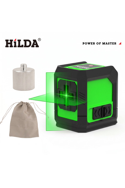 Choice4 HILDA SET 5 HILDA Laser Level 2-Line Green Laser Instrument With Magn...