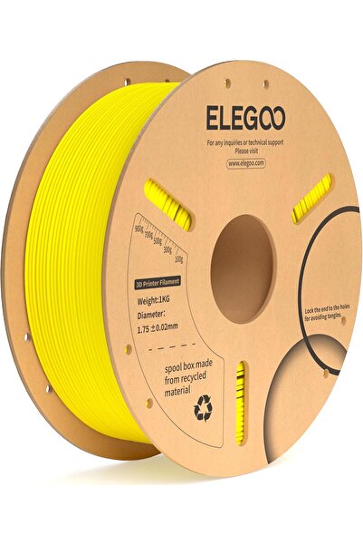 ELEGOO Νήμα PLA+ 1.75mm Κίτρινο 1kg, Πιο ανθεκτικό νήμα PLA για 3D εκτυπωτή, ...