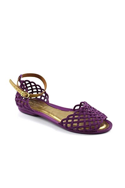 mm Sandale usoare de dama , cu bareta pe glezna 585-PURPLE