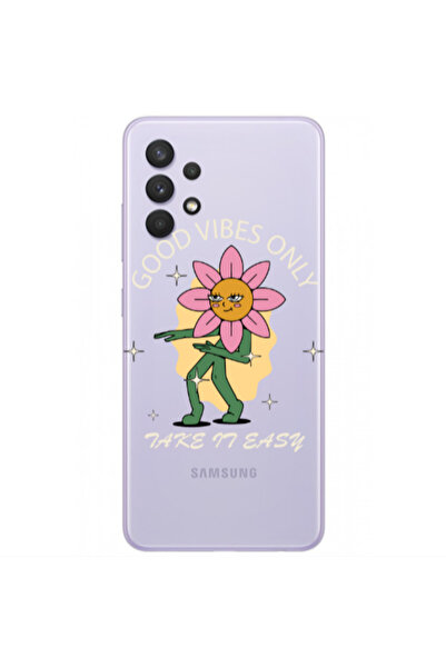 Other Samsung A32 4G Good Vibes Only Transparent Silicone TPU Θήκη