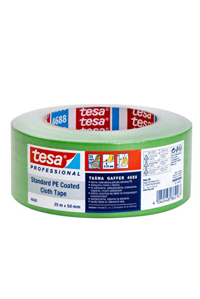 Tesa Bandă adezivă textilă verde 25m*50mm