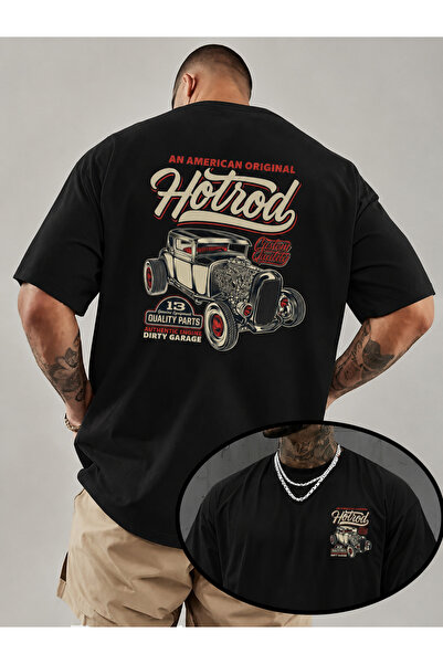 ship master Muška majica sa širokim krojem i printom klasičnog hot rod automo...
