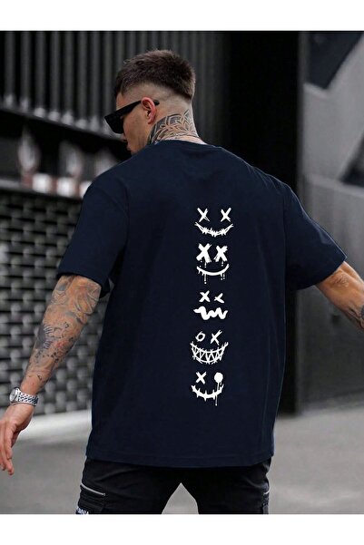 TİMİSİVA Μπλουζάκι Unisex oversized με τύπωμα με κοντό μανίκι και λαιμόκοψη, ...