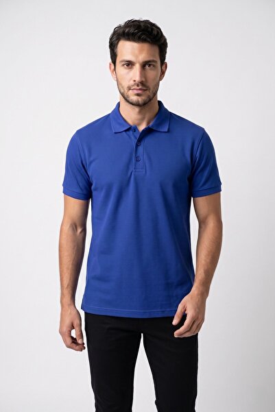fevien Men's Casual Stylish Polo Collar Short Sleeve Button Detailed Comforta...