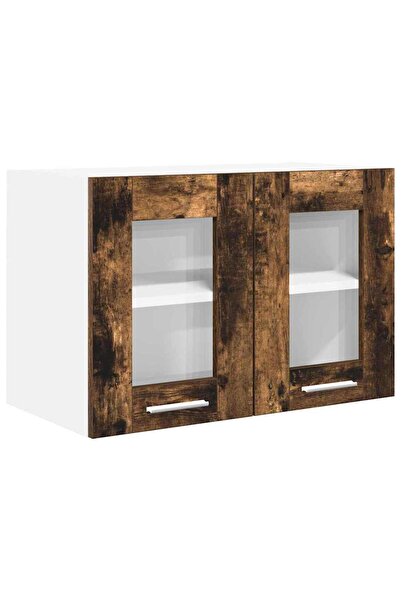 vidaxl Wall cabinet Smoked oak 60 x 31 x 40 cm Composite wood