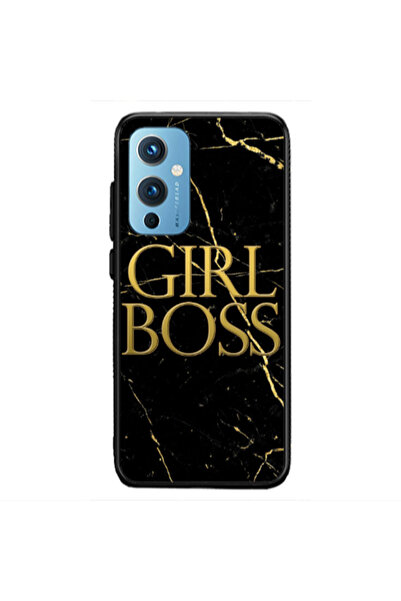Other Oneplus 9 5G Girl boss marble Black Glossy Θήκη