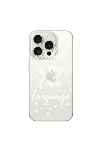 Other Apple Iphone 16 Pro Max Coffe is my love language Transparent Silicone ...