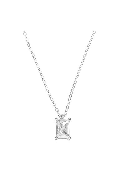 Prince Κολιέ Γυναικείο Ασήμι 925 με zircon Άσπρο 555-1