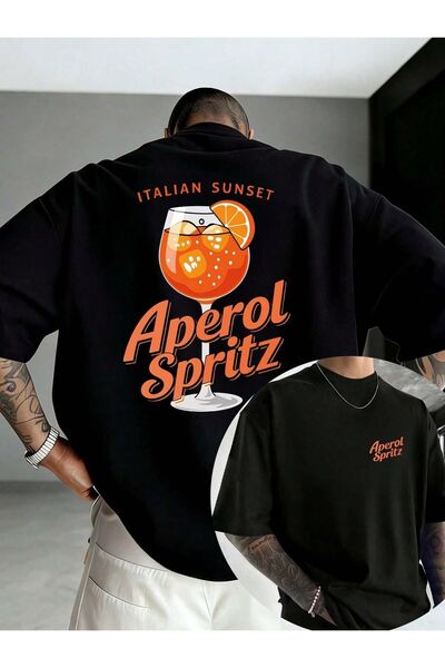 LELVANİ TRICOU BĂRBAȚI CU IMPRIMARE SUNSET ITALIAN APEROL SPRITZ