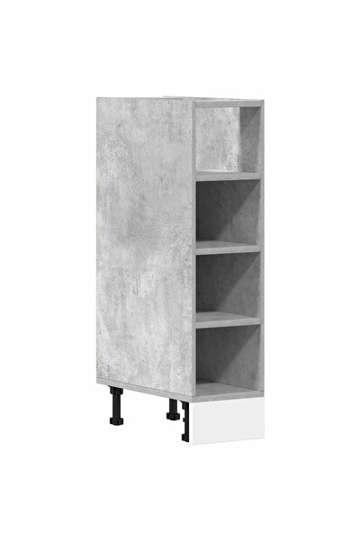 vidaxl Dulap inferior "Riga", gri beton, 20x44,5x81,5 cm, PAL