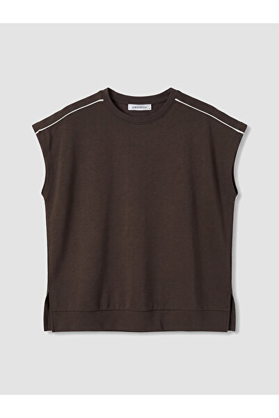 LC Waikiki Nevavm Farkıyla Oversize Soft Touch Women's T-Shirt