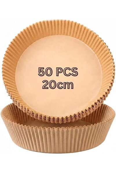 Feelings 50 Pcs Air Fryer Disposable Paper Liners 16cm Round, Non Stick Water...