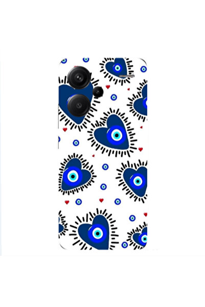 Other Xiaomi Redmi Note 13 Pro+ 5G Heart evil eye beads Transparent Silicone ...