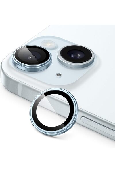 Orso Lens Camera Tempered Glass Blue iPhone 15/15 Plus