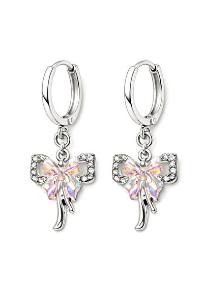 MakeWell Mixed Figure Silver Color Cute Dangle Earrings