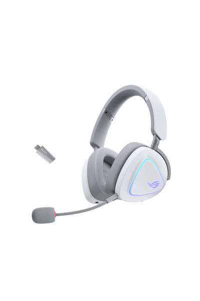 ASUS Gaming wireless headphones ROG Delta II White - USB-C, Aura Sync RGB