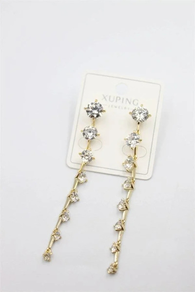 Marsilyan Nvdn- Ieg - Baget Stone Earrings - Gold Iegrs-Nvdn1