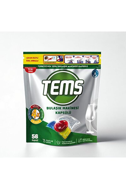 Yıldızan Madinka Tems 4 in 1 Dishwasher Capsules 56 Pieces 627 Gr Madinka 123...