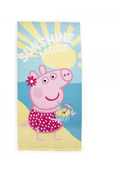 Peppa Pig Sunshine Mood Polyester Towel, 140x70cm Yellow