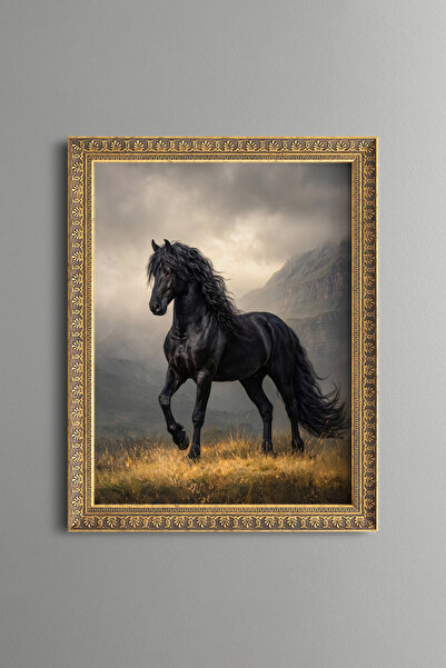 epiqart أسيل بلاك آت - إطار منقوش بتصميم عتيق - موديل نحيف