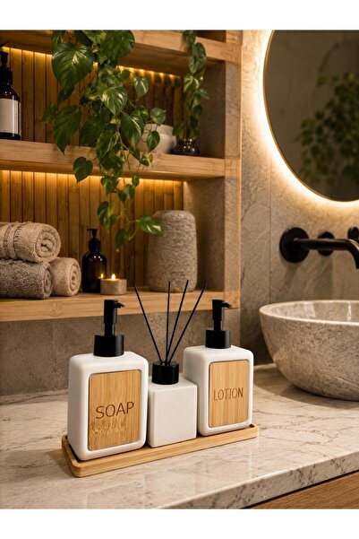GM BAMBU BANYO SETİ SABUNLUK