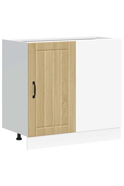 vidaxl "Lucca" Kitchen Base Cabinet Sonoma Oak Engineered Wood